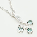 Handmade Pendant With Blue Topaz Gemstone In 925 Sterling Silver - Mohnaa Jewels