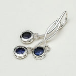 Handmade Pendant With Lolite Gemstone In 925 Sterling Silver - Mohnaa Jewels