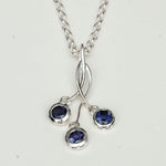 Handmade Pendant With Lolite Gemstone In 925 Sterling Silver - Mohnaa Jewels