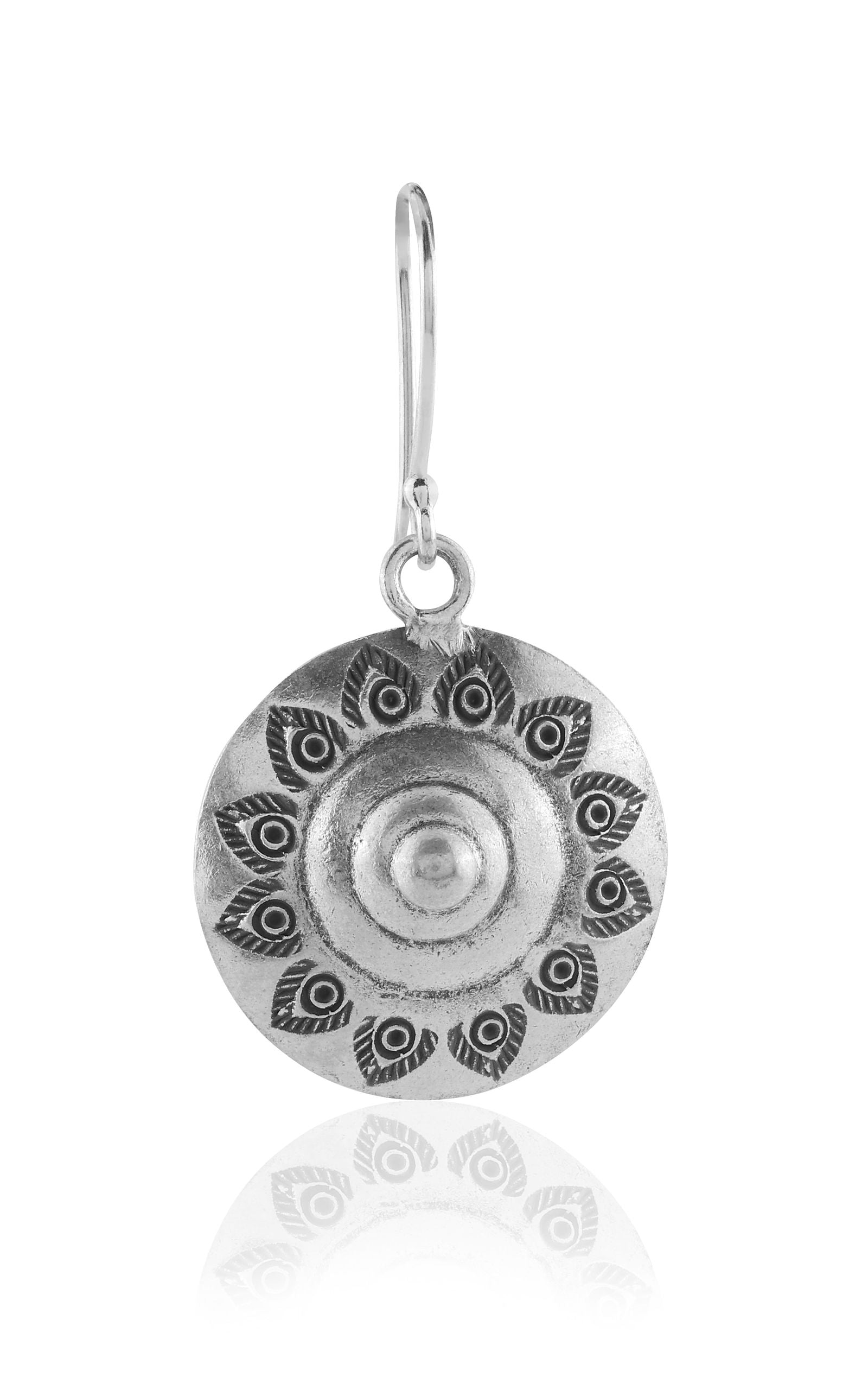 Mohnaa Earring with Peacock Motif 2
