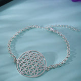 Mohnaa Minimalist Mandala Bracelet in 925 Sterling Silver 402