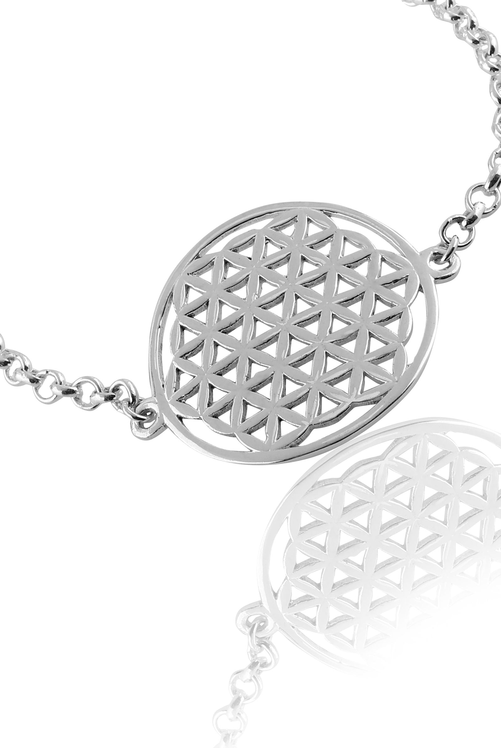 Mohnaa Minimalist Mandala Bracelet in 925 Sterling Silver 402
