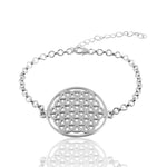Mohnaa Minimalist Mandala Bracelet in 925 Sterling Silver 402