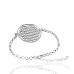 Mohnaa Minimalist Mandala Bracelet in 925 Sterling Silver 402