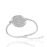 Mohnaa Minimalist Mandala Bracelet in 925 Sterling Silver 402