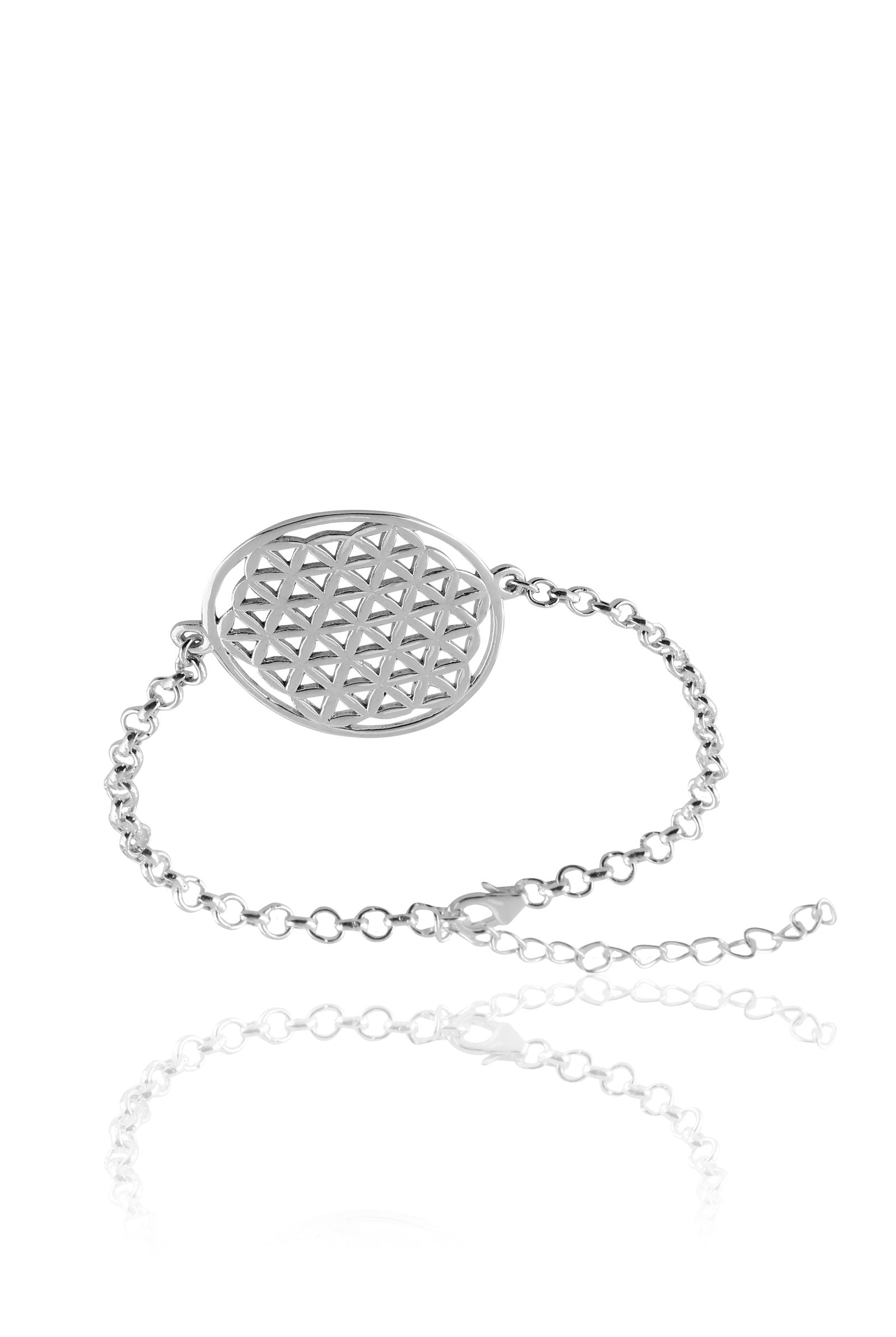 Mohnaa Minimalist Mandala Bracelet in 925 Sterling Silver 402