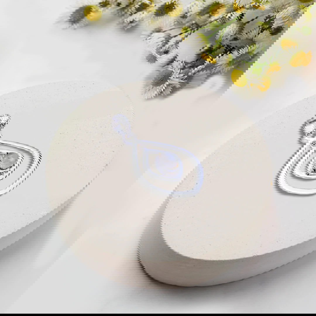 Pendants With Rainbow Moonstone In 925 Sterling Silver