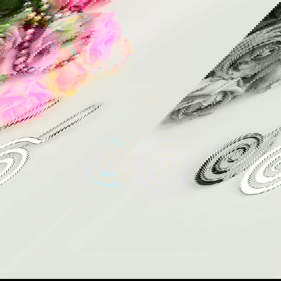 Plain Handmade Meditation Earring in 925 Sterling Silver