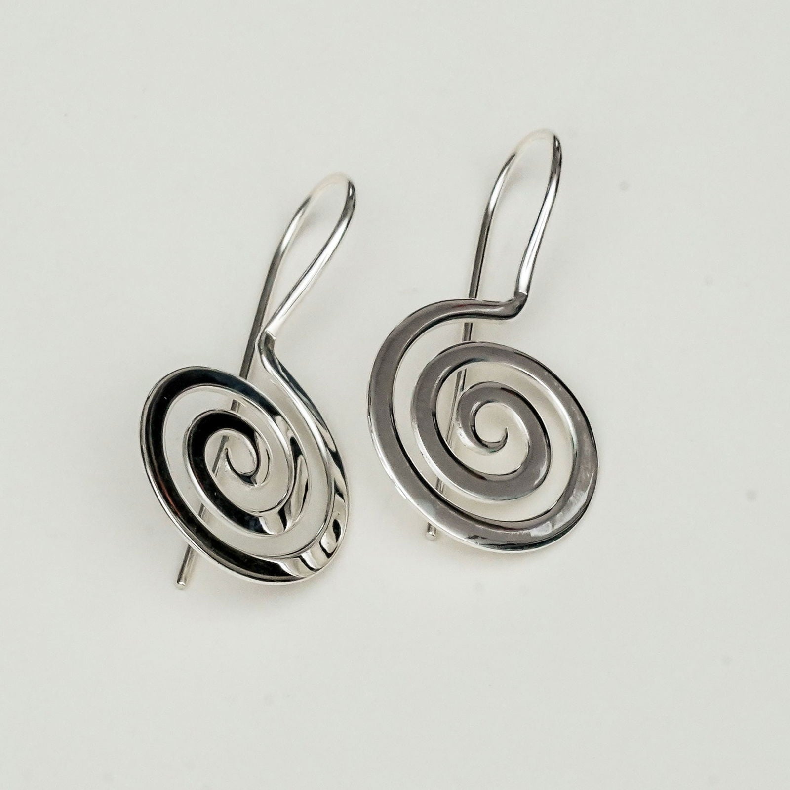 Plain Handmade Meditation Earring in 925 Sterling Silver