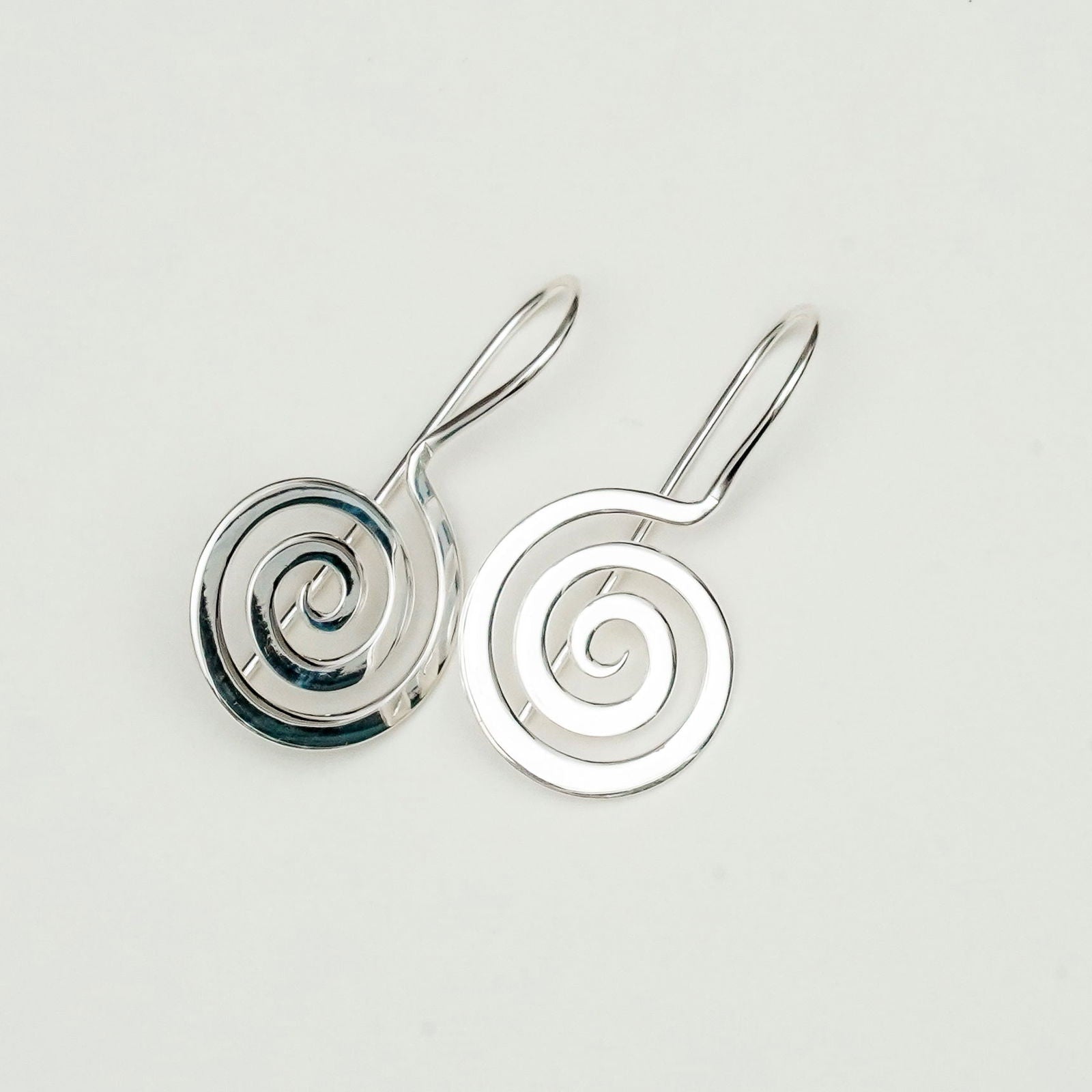 Plain Handmade Meditation Earring in 925 Sterling Silver