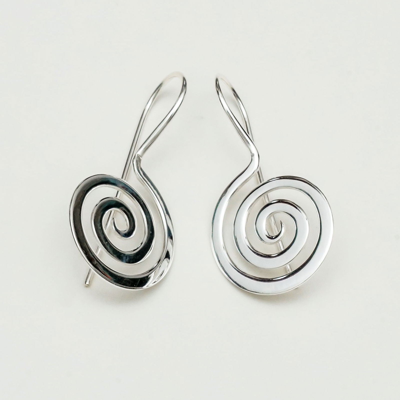 Plain Handmade Meditation Earring in 925 Sterling Silver