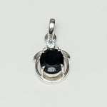 Black Onyx Pendant In 925 Sterling Silver - Mohnaa Jewels