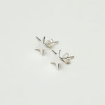 925 Silver Star Minimalist Stud Earring - Mohnaa Jewels