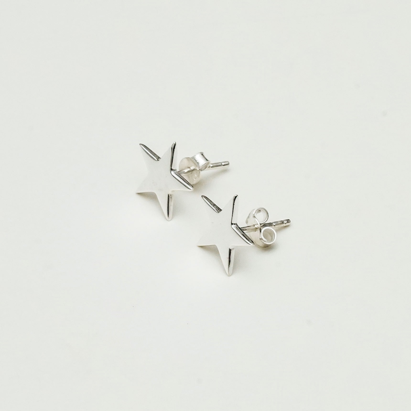 925 Silver Star Minimalist Stud Earring - Mohnaa Jewels