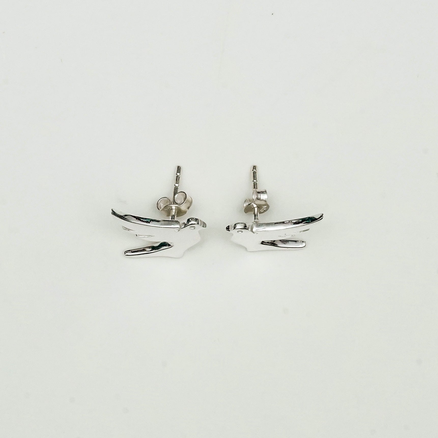 Bird Minimalist Earring In 925 Sterling Silver - Mohnaa Jewels