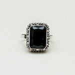 Black Beauty Sterling Silver Ring - Mohnaa Jewels