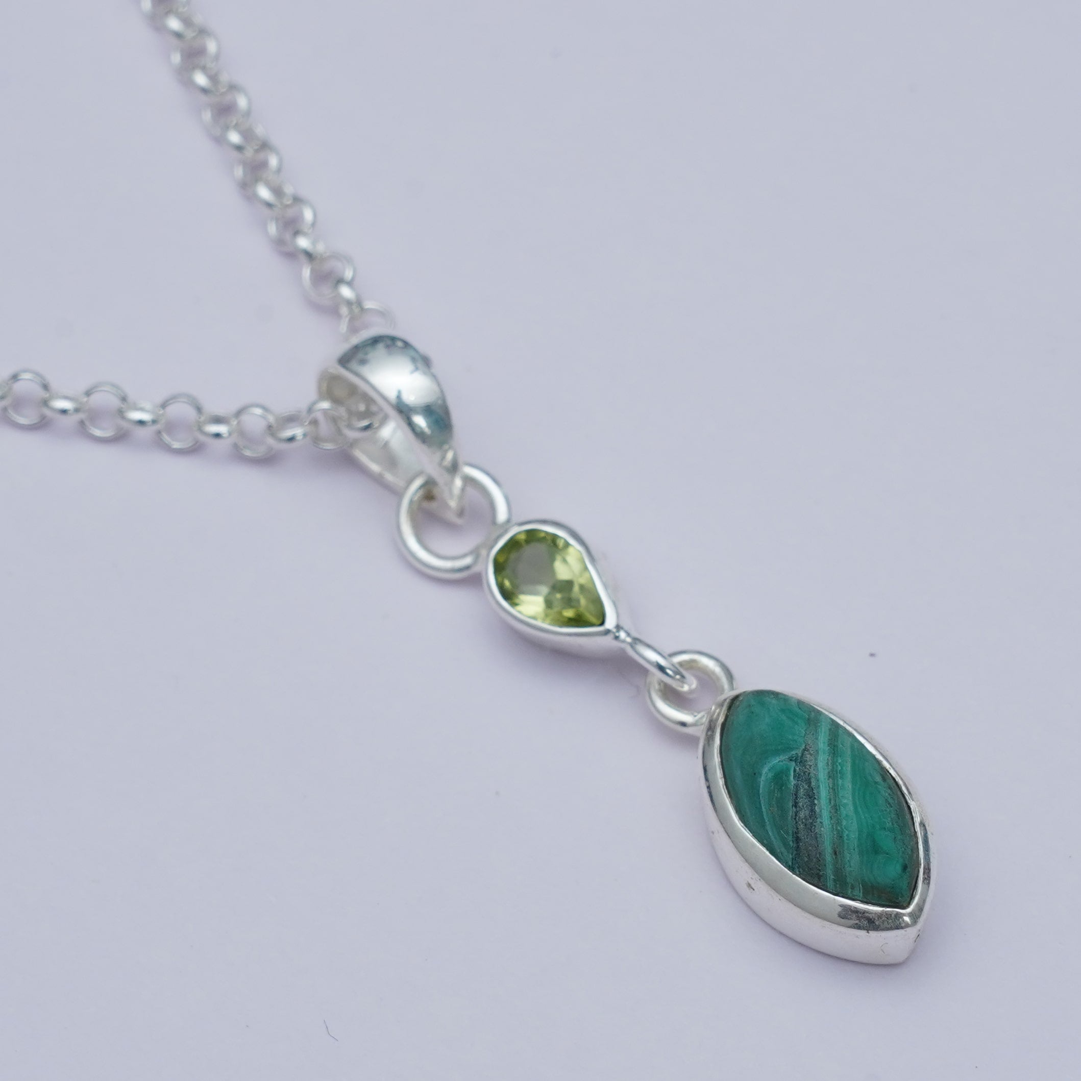 Best Price Pendants With Multi Gemstone Sterling Silver 1 - Mohnaa Jewels