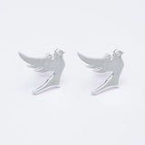 Bird Minimalist Earring In 925 Sterling Silver - Mohnaa Jewels