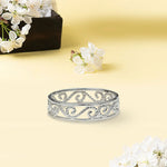 Simple Plain 925 Solid Silver Ring