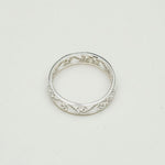 Simple Plain 925 Solid Silver Ring