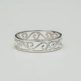 Simple Plain 925 Solid Silver Ring