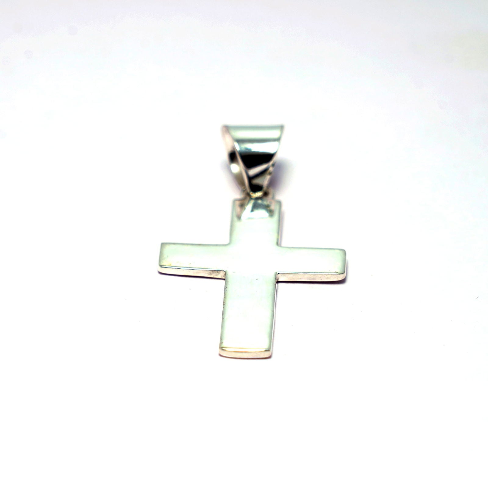 Solid Cross in 925 sterling Silver