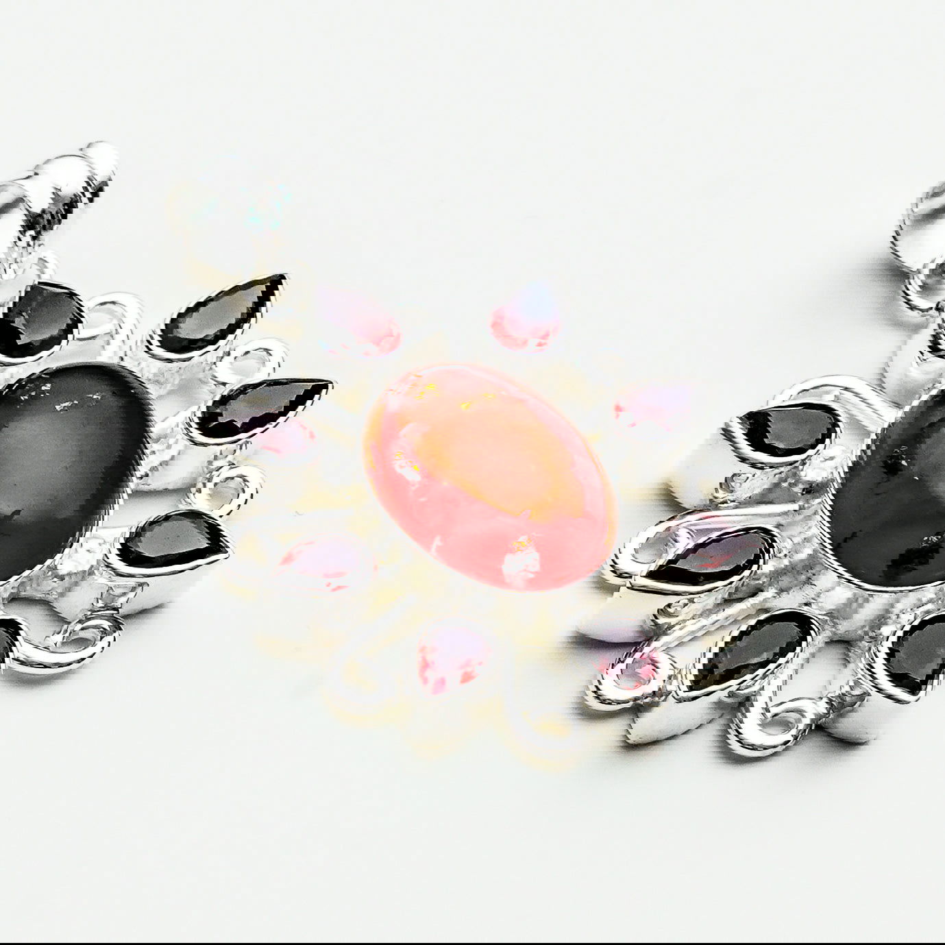 Sun Pendants With Multi Gemstone in High Quality 925 Solid Silver 1