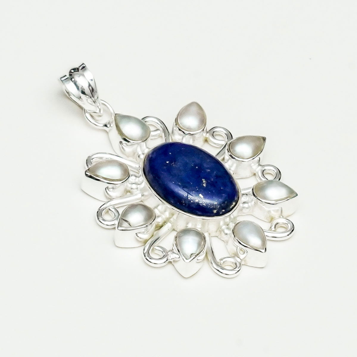Sun Pendants With Multi Gemstone in High Quality 925 Solid Silver 3