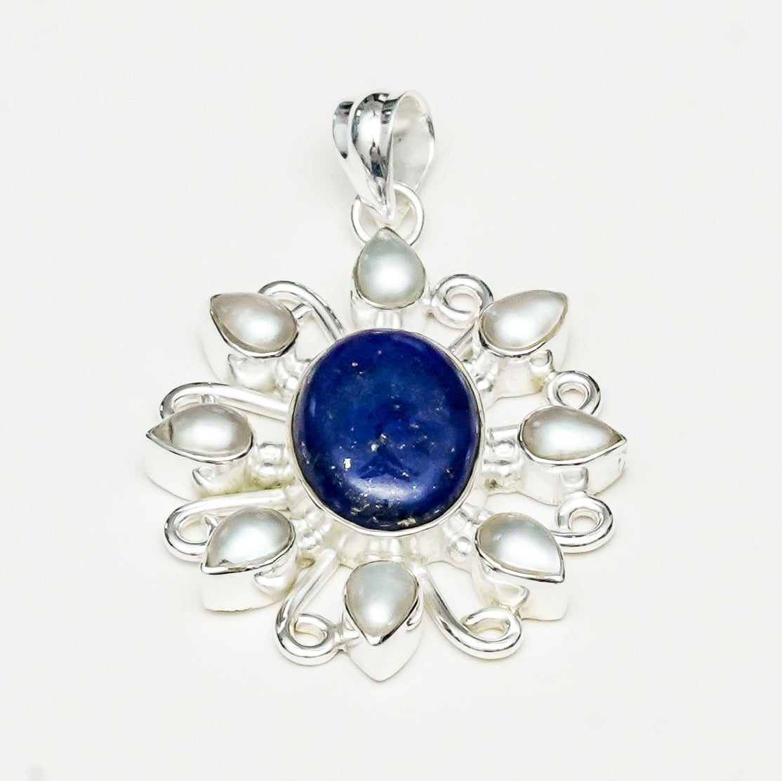 Sun Pendants With Multi Gemstone in High Quality 925 Solid Silver 3