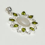 Sun Pendants With Multi Gemstone in High Quality 925 Solid Silver 4