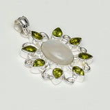 Sun Pendants With Multi Gemstone in High Quality 925 Solid Silver 4