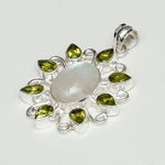 Sun Pendants With Multi Gemstone in High Quality 925 Solid Silver 4