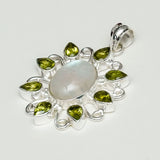 Sun Pendants With Multi Gemstone in High Quality 925 Solid Silver 4