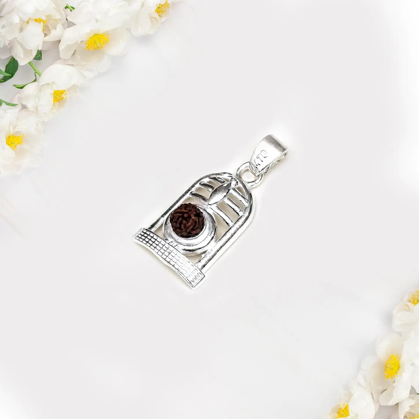 Shiva Linga with Rudraksh Pendant - Mohnaa Jewels